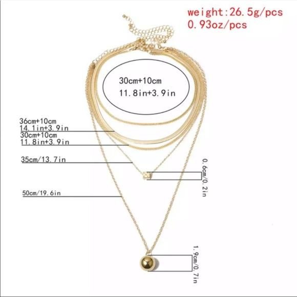 NEW 18K GOLD CHAIN BEAD NECKLACE, NICE NECKLACE, CUTE NECKLACE - Picture 7 of 8